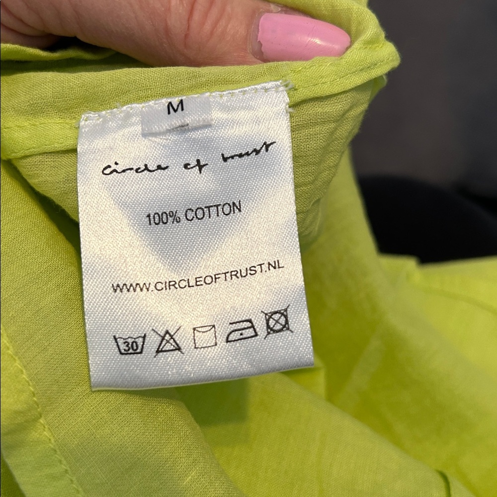 Circle Of Trust - Cristel Blouse Blouses Lime - M - Picture 7 of 7